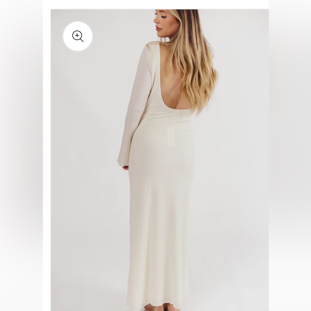New with tags backless long sleeve dress